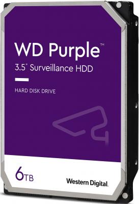 Жесткий диск 3.5" 6 Tb 5400 rpm 256 Mb cache Western Digital Purple Surveillance SATA III 6 Gb/s