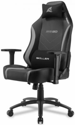 Кресло для геймеров Sharkoon Skiller SGS20 чёрный серый