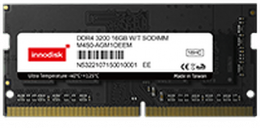Оперативная память для ноутбука 16Gb (1x16Gb) PC4-25600 3200MHz DDR4 SO-DIMM — Innodisk Ultra Temperature Industrial Memory (M4S0-AGM1OEEM)