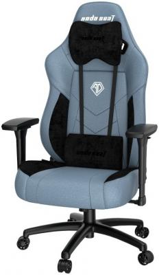 Премиум игровое кресло тканевое Anda Seat T Compact, синий AD19-01-SB-F