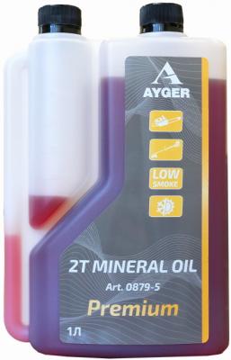 AYGER Масло минеральное для 2-тактных двигателей API TC 1л (дозаторная канистра) (32999)