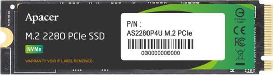Твердотельный накопитель SSD M.2 1 Tb Apacer AS2280P4U Read 3500Mb/s Write 3000Mb/s 3D NAND TLC