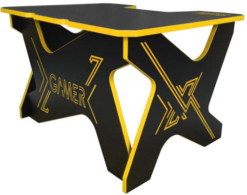 Игровой стол Generic Comfort Gamer Mini/DS/NY чёрно-жёлтый (ЛДСП 25мм ,120 x 90 x 75 см)