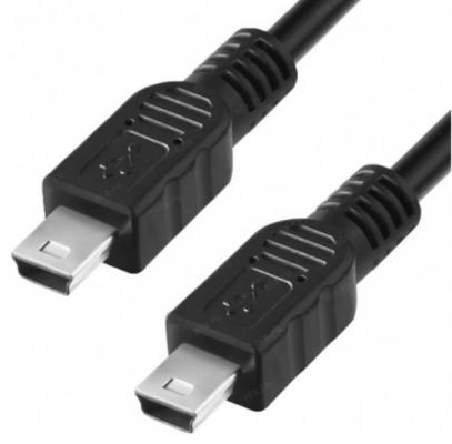 Greenconnect Кабель 0.2m USB 2.0, MiniUSB, M/M, черный, 28/28 AWG, GCR-50817