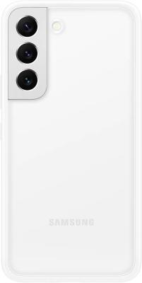 Чехол (клип-кейс) Samsung для Samsung Galaxy S22 Frame Cover прозрачный/белый (EF-MS901CWEGRU)