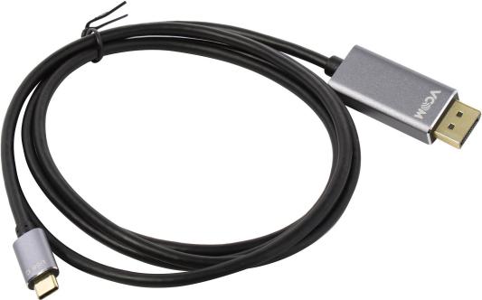 Кабель DisplayPort 1.8м VCOM Telecom CU480MC-1.8M круглый черный серый