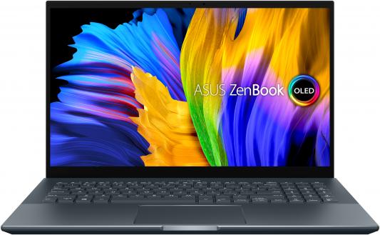ASUS Zenbook Pro 15 UM535QE-KJ259R  AMD Ryzen 7 5800H/16Gb/1Tb SSD M2/nVidia RTX 3050Ti 4GB/15.6 FHD IPS 400 nit 1920x1080 AG/WiFi5/BT/Windows 10 Pro/1.8Kg/Pine Grey/Sleeve