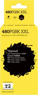 T2 PGI-480PGBK XXL Картридж (IC-CPGI-480PGBK XXL)  Canon PIXMA TS6140/704/8140/8240/9140/9540/9541C/TR7540/8540, черный, с чипом
