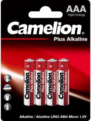 Батарейки Camelion LR03 Plus Alkaline BL-4 LR03 4 шт