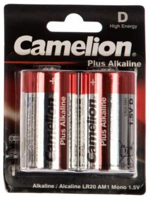 Camelion..LR20 Plus Alkaline BL-2 (LR20-BP2, батарейка,1.5В)  (2 шт. в уп-ке)