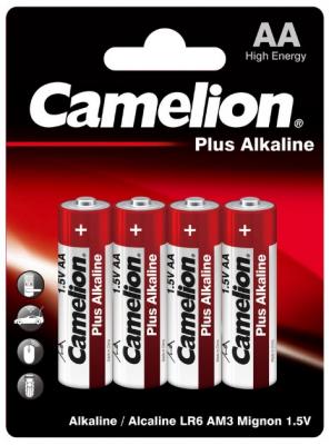 Camelion..LR 6  Plus Alkaline BL-4 (LR6-BP4, батарейка,1.5В) (4 шт. в уп-ке)
