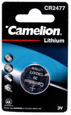Camelion CR2477 BL-1 (CR2477-BP1, батарейка литиевая,3V) (1 шт. в уп-ке)