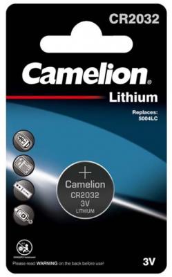Camelion CR2032 BL-1 (CR2032-BP1, батарейка литиевая,3V) (1 шт. в уп-ке)