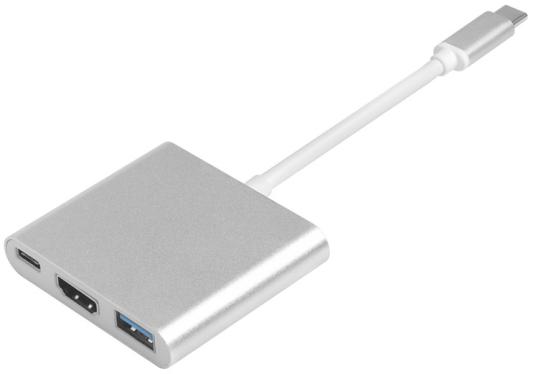 Greenconnect переходник USB Type C , M/F+HDMI F+USB 3.0 F