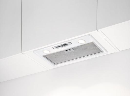 Встраиваемая вытяжка ELECTROLUX/ Полностью встраиваемая кухонная вытяжка, ширина 60 см, цвет: белый, управление слайдером