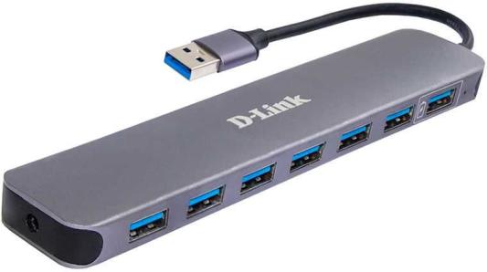 Концентратор USB 3.0 D-Link DUB-1370/B2A 7 x USB 3.0 черный
