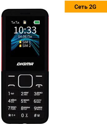 Телефон Digma C171 Linx черный