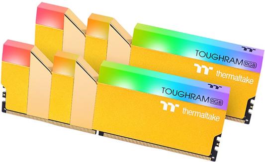 Оперативная память для компьютера 16Gb (2x8Gb) PC4-28800 3600MHz DDR4 DIMM CL18 Thermaltake TOUGHRAM RGB RG26D408GX2-3600C18A