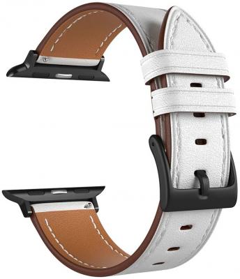Кожаный ремешок для Apple Watch 42/44/45 mm LYAMBDA NEMBUS LWA-41-44-WH White