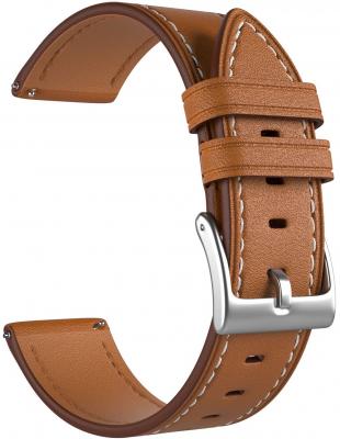 Универсальный кожаный ремешок для часов 22 mm LYAMBDA NEMBUS LWA-S41-22-BR Brown