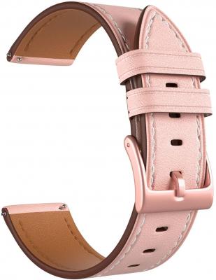 Универсальный кожаный ремешок для часов 22 mm LYAMBDA NEMBUS LWA-S41-22-PK Pink