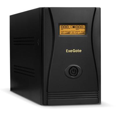 Exegate EP285530RUS ИБП ExeGate SpecialPro Smart LLB-2200.LCD.AVR.C13.RJ <2200VA/1300W, LCD, AVR, 6*IEC-C13, RJ45/11, Black>