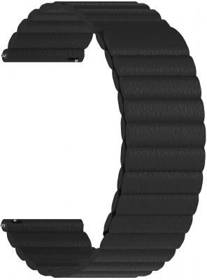 Универсальный кожаный ремешок для часов 22 mm LYAMBDA POLLUX DSP-15-22-BK Black