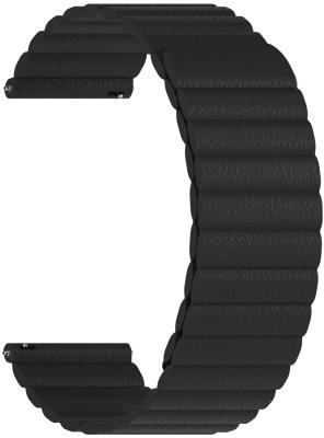 Универсальный кожаный ремешок для часов 20 mm LYAMBDA POLLUX DSP-15-20-BK Black