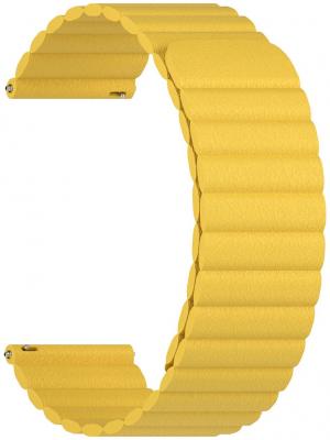 Универсальный кожаный ремешок для часов 20 mm LYAMBDA POLLUX DSP-15-20-YL Yellow
