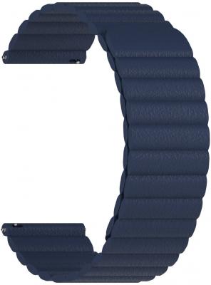 Универсальный кожаный ремешок для часов 22 mm LYAMBDA POLLUX DSP-15-22-DB Dark Blue