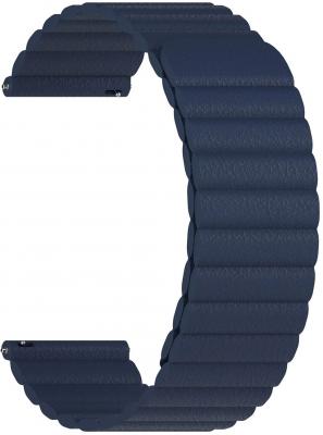 Универсальный кожаный ремешок для часов 20 mm LYAMBDA POLLUX DSP-15-20-DB Dark Blue