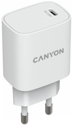 Зарядное устройство Canyon CNE-CHA20W02 USB-C 3 А белый