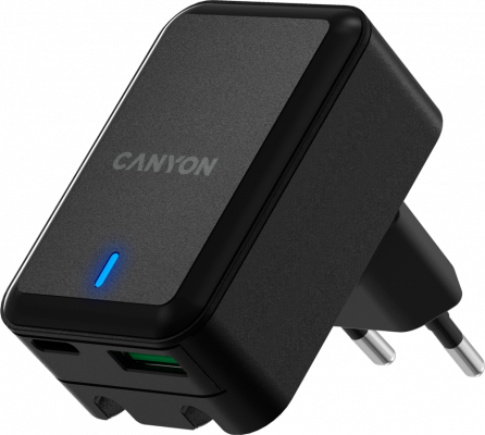 Зарядное устройство Canyon CNS-CHA20B USB USB-C 3 А черный