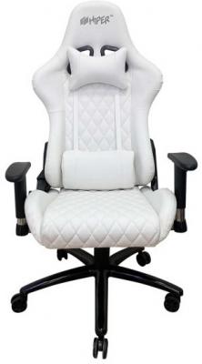 Игровое кресло HIPER HGS-116 Toscana белое (кожа-PU, газлифт класс 4, регулируемый угол наклона, механизм качания)
