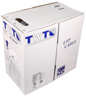 Кабель TWT UTP, серии XS, 2 пары, Кат.5e, PVC, 305 метров, серый