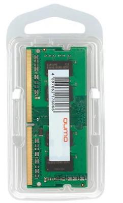 Оперативная память для ноутбука 8Gb (1x8Gb) PC4-25600 3200MHz DDR4 SO-DIMM CL22 QUMO QUM4S-8G3200P22