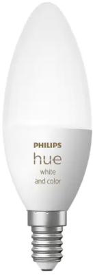 Лампа (белый и цветной свет) Philips Hue WCA 5.3W B39 E14 RUS 1p