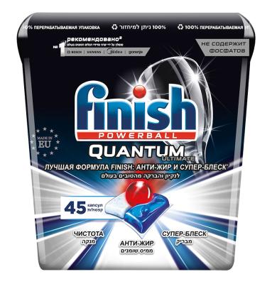 Капсулы Finish Quantum Ultimate (упак.:45шт) (3120238) для посудомоечных машин