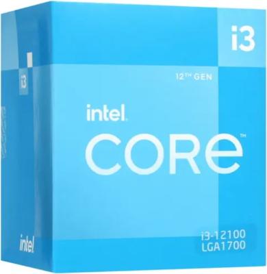 Процессор Intel Core i3 12100 3300 Мгц Intel LGA 1700 BOX BX8071512100