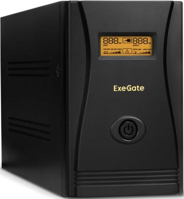 Источник бесперебойного питания Exegate SpecialPro Smart LLB-1000.LCD.AVR.C13.RJ.USB 1000VA Черный