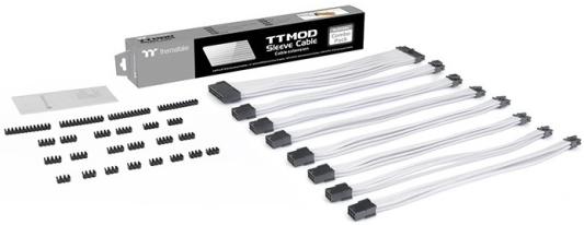 TTMod Sleeve Cable All White  AC-050-CN6NAN-A3 TtMod Sleeved Cable/ Whit/ 300mm/ combo pack {10} (528276)