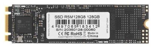 Твердотельный накопитель SSD M.2 128 Gb AMD R5M128G8 Read 542Mb/s Write 453Mb/s 3D NAND