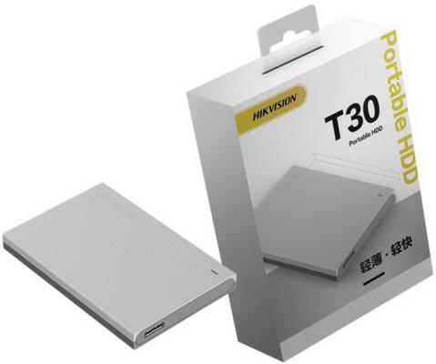 Внешний жесткий диск 2.5" 2 Tb USB3.1 Gen1 Hikvision T30 серый