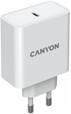 Зарядное устройство Canyon H-65 USB-C 4.2А белый