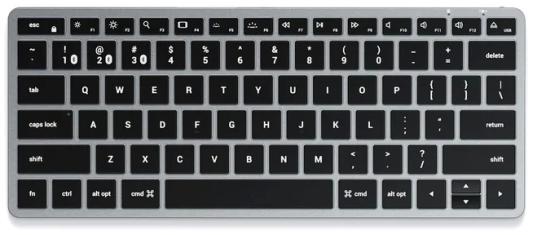 Клавиатура беспроводная Satechi Slim X1 Bluetooth серый