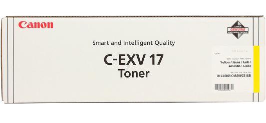 Тонер-картридж Canon iR C4080i/4580i С-EXV17/GPR-21 yellow (туба 460г) ELP Imaging®