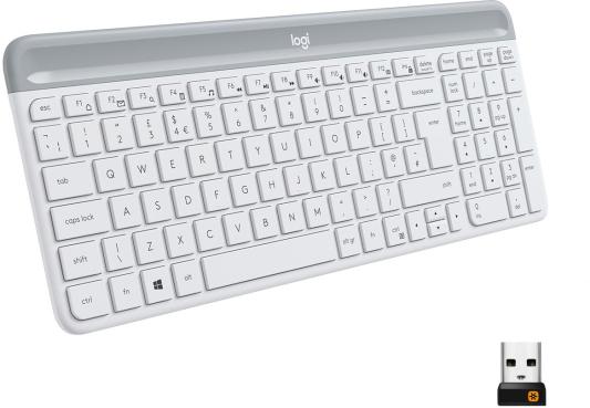 Клавиатура беспроводная Logitech K580 Bluetooth белый 920-010621