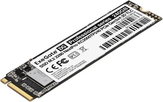 ExeGate SSD M.2 2280 240GB ExeGate NextPro KC2000TP240 (PCIe Gen3x4, NVMe, 22x80mm, 3D TLC) [EX282318RUS]