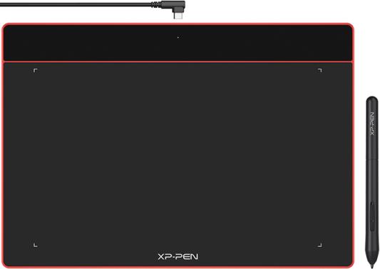 Графический планшет XPPen Deco Fun L USB красный
