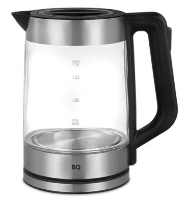 Чайник электрический BQ KT1840G 1800 Вт серебристый чёрный 1.8 л стекло